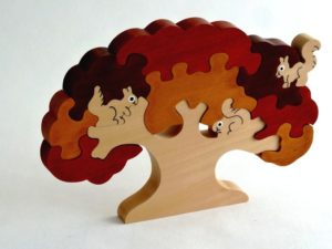 Puzzle arbre et écureuil