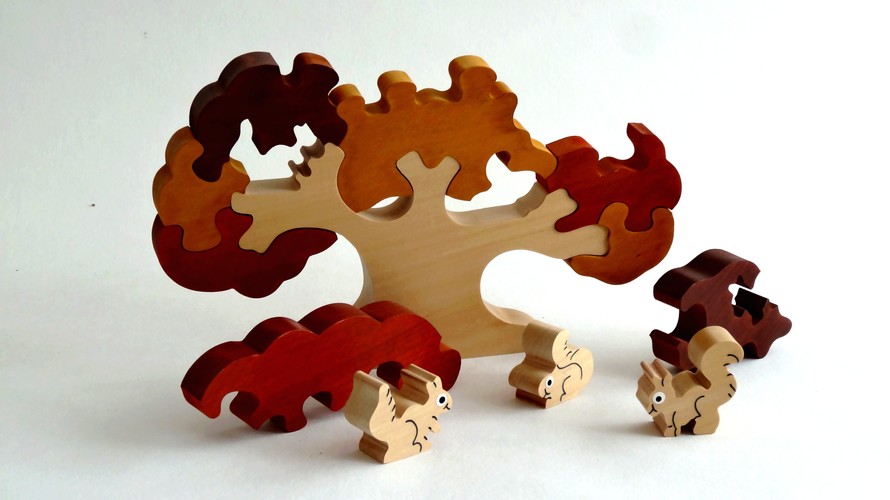 Puzzle en bois Ecureuil