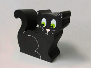 Tirelire chat noir