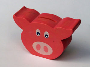 Tirelire cochon rose